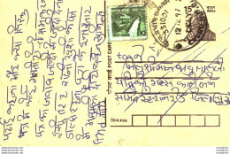 India Postal Stationery Tiger 15 Churu Cds - Ansichtskarten