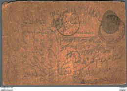 India Postal Stationery George V 1/4A Ramgarh Cds - Cartes Postales