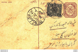 '"''India Postal Stationery 4p Nizam''''s Dominions''"' - Cartes Postales