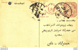 '"''India Postal Stationery 8p Nizam''''s Dominions''"' - Cartes Postales