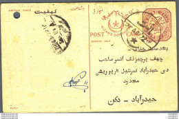 '"''India Postal Stationery 8p Nizam''''s Dominions''"' - Cartes Postales