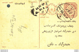 '"''India Postal Stationery 8p Nizam''''s Dominions''"' - Cartes Postales