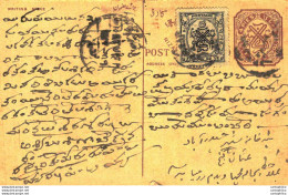 '"''India Postal Stationery 4p Nizam''''s Dominions''"' - Cartes Postales