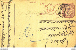 '"''India Postal Stationery 8p Nizam''''s Dominions''"' - Cartes Postales