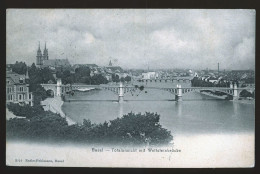 14436 - SUISSE -  BASEL - Totalansichf Mit Wettsteinbrücke - Bâle