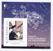 CNEP N° 95 NEUF ** MNH - SALON DE PRINTEMPS 2024, Nostradamus, Bloc Adhésif, TB - CNEP