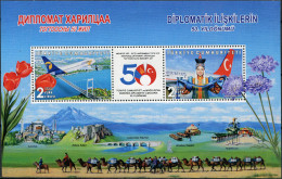 TURKEY - 2019 - S/SHEET MNH ** - Diplomatic Relations With Mongolia - Ungebraucht