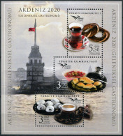 TURKEY - 2020 - SOUVENIR SHEET MNH ** - Traditional Gastronomy - Unused Stamps