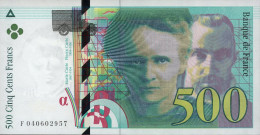 500 Frs De 1998 Pierre Et Marie Curie ( Billet Neuf ) - 500 F 1994-2000 ''Pierre En Marie Curie''