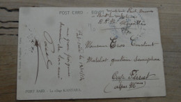 Carte Expediee A Bord Du YOKOHAMA (Egypte Pour France)  ................18715 - Maritieme Post