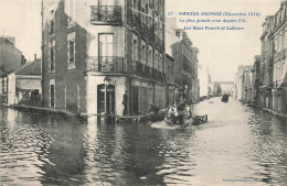 Nantes * Inondé * Décembre 1910 * La Plus Grande Crue Depuis 1711 * Rue Fourré Et Rue Laënnec * Attelage - Nantes