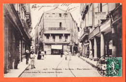 10348 ● Peu Commun PERPIGNAN (66) La BARRE Place LABORIE 1908 à Marius BOUTET Chez PI Cerbère / Librairie BRUN 1073 - Perpignan