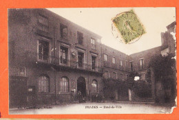 10416 ● PRADES (66) Hotel De Ville Mairie 1918 à BOUTET Mercerie Rue Commerce Port-Vendres / Librairie VENANT-BERGES - Prades