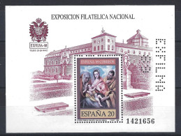 España 3012 HB ** MNH. 1989. Perforado Exfilna 89 - Nuevos