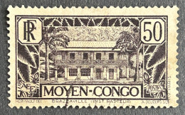 FRCG124U3 - Brazzaville - Pasteur Institute - 50 C Used Stamp - Middle Congo - 1933 - Usati