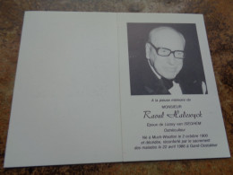 Doodsprentje/Bidprentje  Raoul Halewyck   Ostréiculteur    Much-Woolton 1900-1986 Gand-Oostakker (ép Lizzey Van ISEGHEM) - Godsdienst & Esoterisme