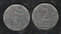 Monnaie 2 Fr Semeuse - 1980 - Other & Unclassified