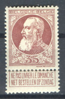 België OCB77 X Cote €37 (2 Scans) - 1905 Grove Baard