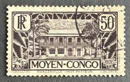 FRCG124U7- Brazzaville - Pasteur Institute - 50 C Used Stamp - Middle Congo - 1933 - Used Stamps