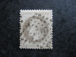 TB N°27Bb , Oblitéré Losange LM2. - 1863-1870 Napoleon III With Laurels