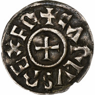 France, Charles II Le Chauve, Denier, Ca. 840-864, Melle, Argent, TTB+ - Autres & Non Classés