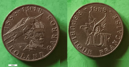 Monnaie 10 Fr Roland Garos - 1988 - Andere & Zonder Classificatie