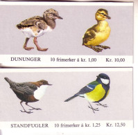 NORWEGEN MH 2-3 POSTFRISCH(MINT) VÖGEL 1980-1981 KÜKEN AUSTERNFISCHER STOCKENTE AMSEL KOHLMEISE - Booklets