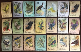 Barbados 1979 - 1983 Birds Complete Definitives Set Of 21 MNH - Other & Unclassified