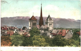 CPA Carte Postale Suisse Genève Tour De  Saint Pierre 1906 VM79991 - Genève