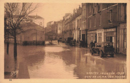 Nantes * Inondée * 1936 * Le Quai De La Maison Rouge * Café De La Paix * Coiffeur * Crue Catastrophe - Nantes
