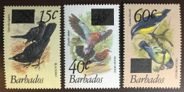 Barbados 1981 Birds Surcharges MNH - Autres & Non Classés