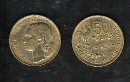 France Monnaie 50 Fr Type Guiraud - 1951 - 50 Francs