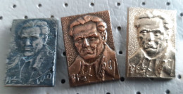 Josip Broz Tito Portret B. Jakac Yugoslavia  Pins - Personnes Célèbres