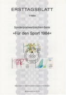 Germany Deutschland 1984-7 Fur Den Sport, Sportgymnastik, Discus Throw Diskuswerfen, Segelsurfen Sailing, Bonn - 1981-1990