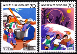 KOREA SOUTH 1985 Folklore: New Year Celebration Traditions, MNH - Nouvel An