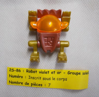 Kinder - Robot Violet Et Or Du Groupe Soleil - 2S 086 - Sans BPZ - Steckfiguren