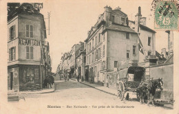 FRANCE - Mantes - Vue Sur Une Rue Nationale - Vue Prise De La Gendarmerie - Animé - Carte Postale Ancienne - Mantes La Jolie
