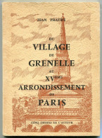 Jean PHAURE Du Village De Grenelle Au XV° Arrondissement De Paris 1957 - 1901-1940