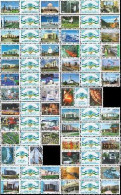 Uzbekistan 2011 Independence 20 Ann Full Set Of 52 Stamps In 26 Strips With Labels MNH - Trenes