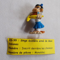 Kinder - Singe écolière Armé De Deux Bananes - 2S 099 - Sans BPZ - Monoblocchi