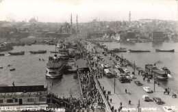 TRUQUIE - Galata - Bridge - Vue Générale - Sur Un Pont - Bateaux - Voitures - Animé - Carte Postale Ancienne - Turquie