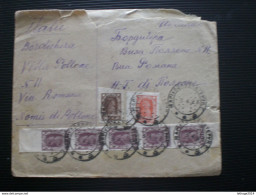 RUSSIA RUSSIE РОССИЯ STAMPS COVER 1923 RUSSIE TO ITALY OVER STAMPS RRR RIF.TAGG. (120) - Briefe U. Dokumente