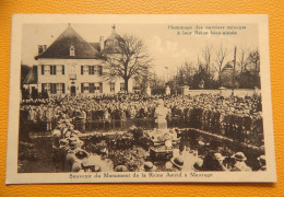 MAURAGE  -  Souvenir Du Monument De La Reine Astrid  - Hommage Des Ouvriers Mineurs - La Louvière