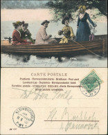 Ansichtskarte  Menschen/Soziales Leben - Liebespaare - Bootspartie 1902 - Koppels