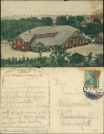 Ansichtskarte Freiberg (Sachsen) Festplatz, Festhalle - Stadt 1914 - Freiberg (Sachsen)