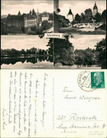 Altenburg DDR Mehrbild-Postkarte Mit Schloß, Großer Teich 4 Fotos 1967 - Altenburg