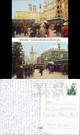 Ansichtskarte München 2-Bild-Postkarte Christkindlmarkt Am Marienplatz 1991 - Muenchen