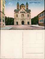 Ansichtskarte Speyer Häuser, Strassen Partie Am Dom, Vorplatz, Church 1910 - Speyer