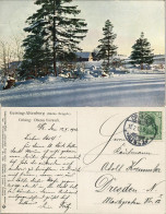 Ansichtskarte Geising-Altenberg (Erzgebirge) Oberes Vorwerk Im Winter 1912 - Geising