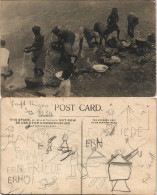 Ansichtskarte  Natives Nbeim Waschen Des Geschirrs 1930 - Personnages